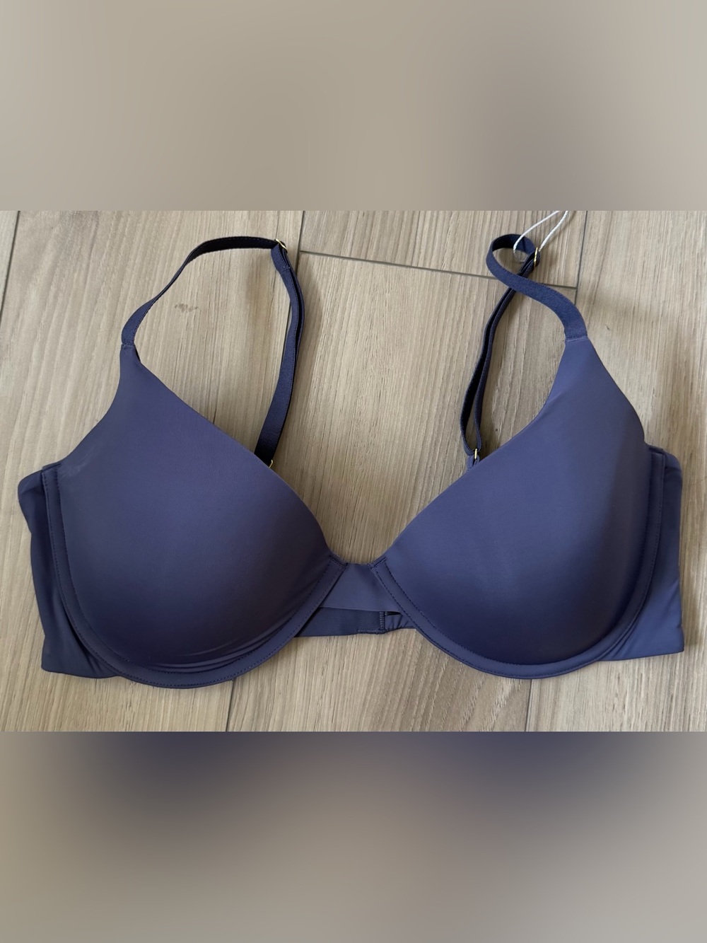 Pepper Simply Smooth T-Shirt Bra 40B Lune Purpleish Blue NWT Underwire